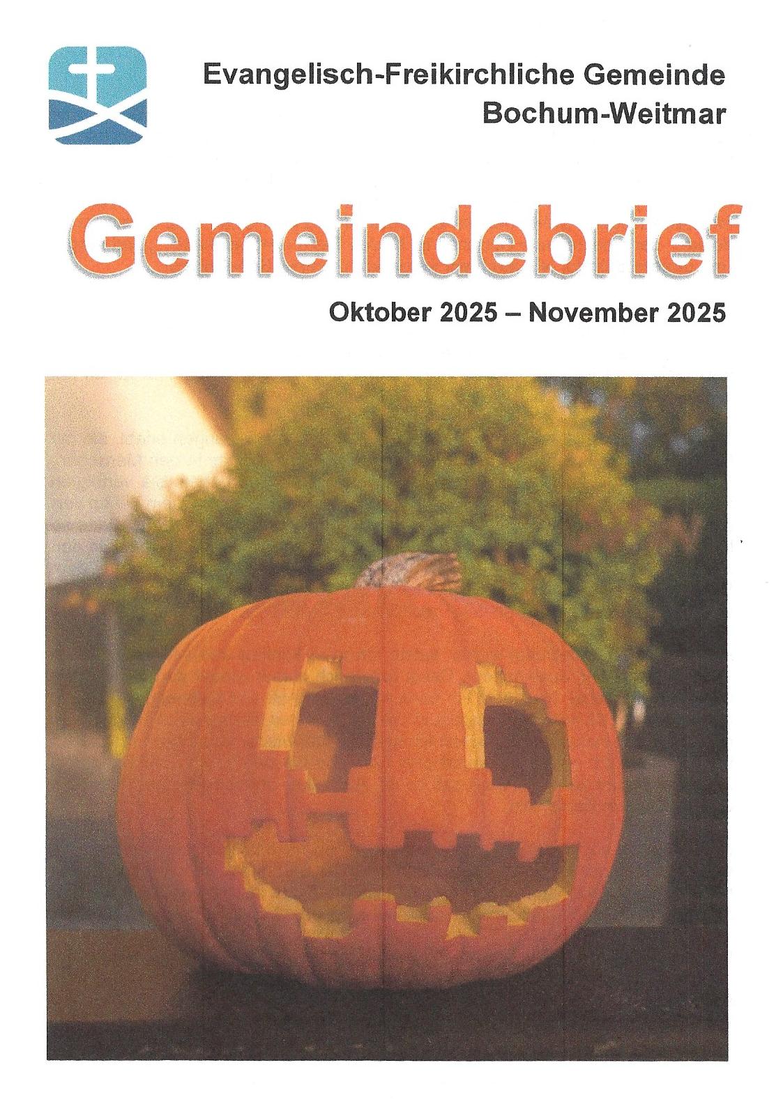 Bild Gemeindebrief Oktober bis November 2025